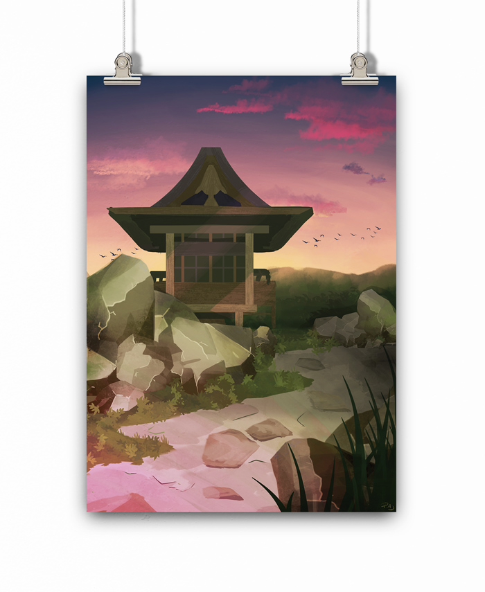 little japanese temple